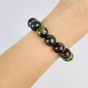 Браслет из Яшмы (кровь дракона), Артикул: 118288 - изображение товара №1