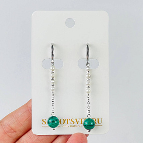 Серьги из Флюорита, Артикул: 118481 - изображение товара №1