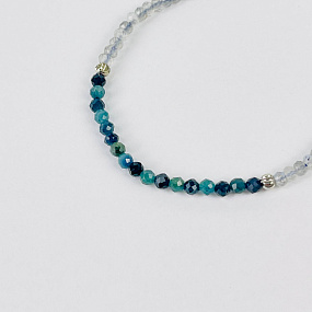 Браслет из Лабрадора и Кианита, Артикул: 116807 - изображение товара №3