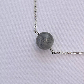 Кулон на цепочке из Лабрадора, Артикул: 101126 - изображение товара №2