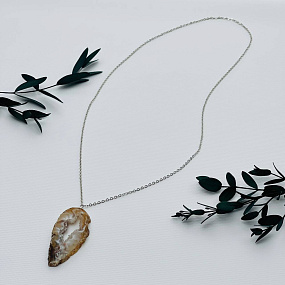 Кулон на цепочке из Агата, Артикул: 103778 - изображение товара №1