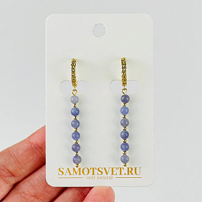 Серьги из Танзанита, Артикул: 117604 - изображение товара №1