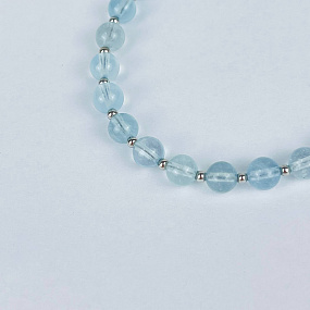 Браслет регулируемый из Аквамарина, Артикул: 117596 - изображение товара №3