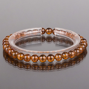 Браслет Гранат "Спессартин" (Африка), Артикул: 071837 - изображение товара №1