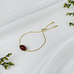 Браслет регулируемый с Обсидианом