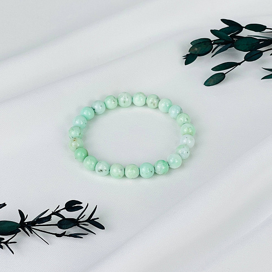 Браслет из Хризопраза, Артикул: 112648 - изображение товара №2