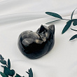 Фигурка "Кошка" из серебристого Обсидиана