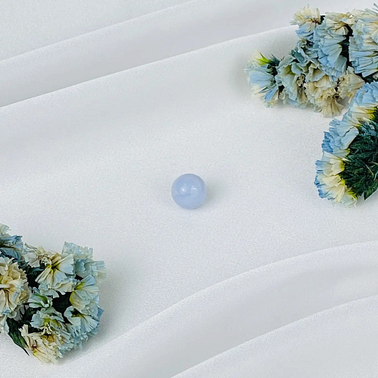 Бусины для украшений из Голубого агата (1 шт), Артикул: 118701 - изображение товара №1