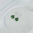 Серьги из Хромдиопсида