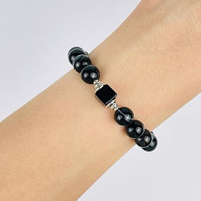 Браслет из полосатого Агата, Артикул: 073309 - изображение товара №1