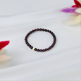 Браслет из Граната со вставкой, Артикул: 117012 - изображение товара №2