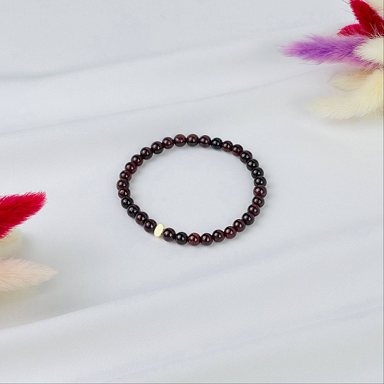 Браслет из Граната со вставкой, Артикул: 117012 - изображение товара №2