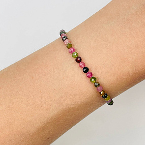 Браслет из Турмалина микс, Артикул: 108652 - изображение товара №1