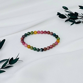 Браслет из Турмалина микс, Артикул: 115962 - изображение товара №2