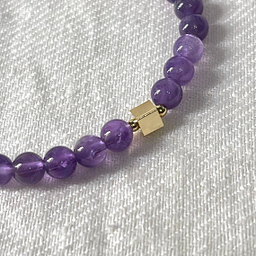 Браслет со вставкой из Аметиста, Артикул: 098964 - изображение товара №2
