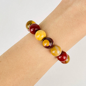 Браслет из Яшмы (Мукаит), Артикул: 079231 - изображение товара №2