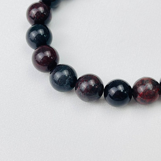 Браслет из Яшмы (Кровавик), Артикул: 093034 - изображение товара №3