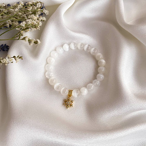 Браслет с подвеской из Селенита, Артикул: 096189 - изображение товара №2