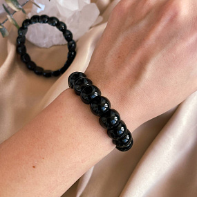 Браслет из Обсидиана радужного, Артикул: 094519 - изображение товара №3