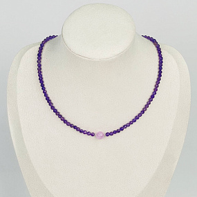 Колье из Аметиста и Кунцита