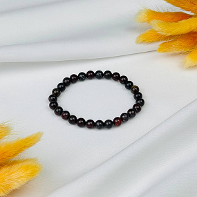 Браслет из Яшмы (Кровавик), Артикул: 092368 - изображение товара №2