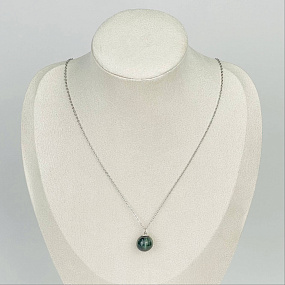 Кулон на цепочке из Серафинита, Артикул: 117013 - изображение товара №1