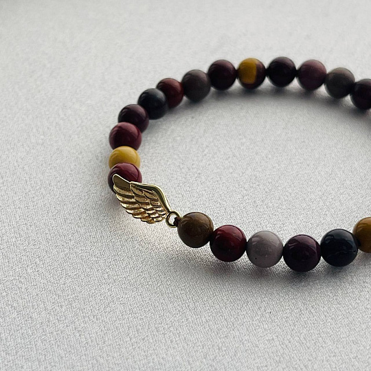 Браслет со вставкой из Яшмы (Мукаит), Артикул: 096167 - изображение товара №2