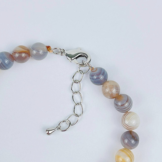 Браслет из ботсванского Агата, Артикул: 117885 - изображение товара №3