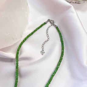 Бусы из зеленого Граната (Цаворит), Артикул: 090947 - изображение товара №2