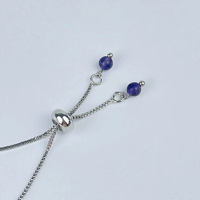 Браслет регулируемый с Аметистом, Артикул: 118685 - изображение товара №3