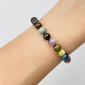 Браслет из Турмалина микс, Артикул: 078108 - изображение товара №2