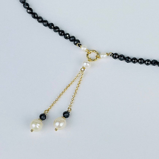 Колье из Шпинели и Жемчуга, Артикул: 117394 - изображение товара №2