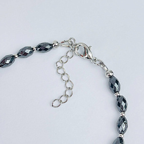 Браслет из Селенита и Гематита, Артикул: 118240 - изображение товара №4