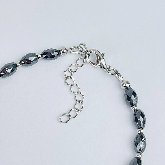 Браслет из Селенита и Гематита, Артикул: 118240 - изображение товара №4