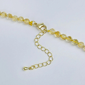 Колье из Цитрина, Артикул: 078470 - изображение товара №3