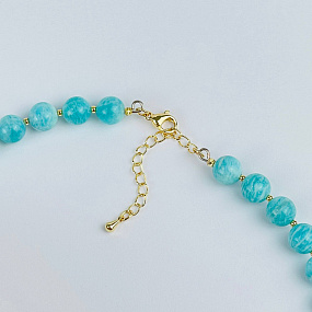 Колье из Амазонита и Лазурита, Артикул: 117830 - изображение товара №3