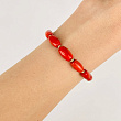 Браслет регулируемый на увеличение из Коралла