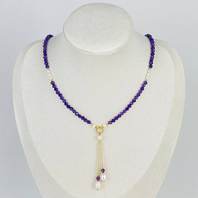 Колье из Аметиста и Жемчуга