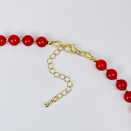 Колье из Коралла и Бирюзы, Артикул: 116993 - изображение товара №3