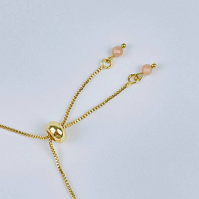 Браслет регулируемый из Солнечного камня, Артикул: 118140 - изображение товара №4