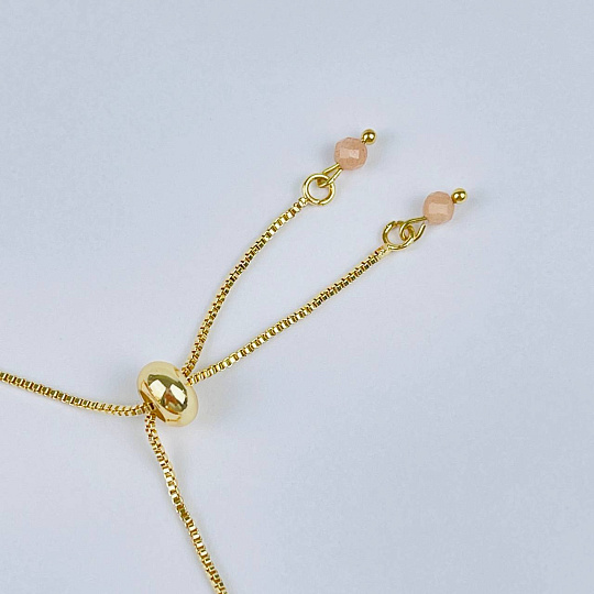 Браслет регулируемый из Солнечного камня, Артикул: 118140 - изображение товара №4