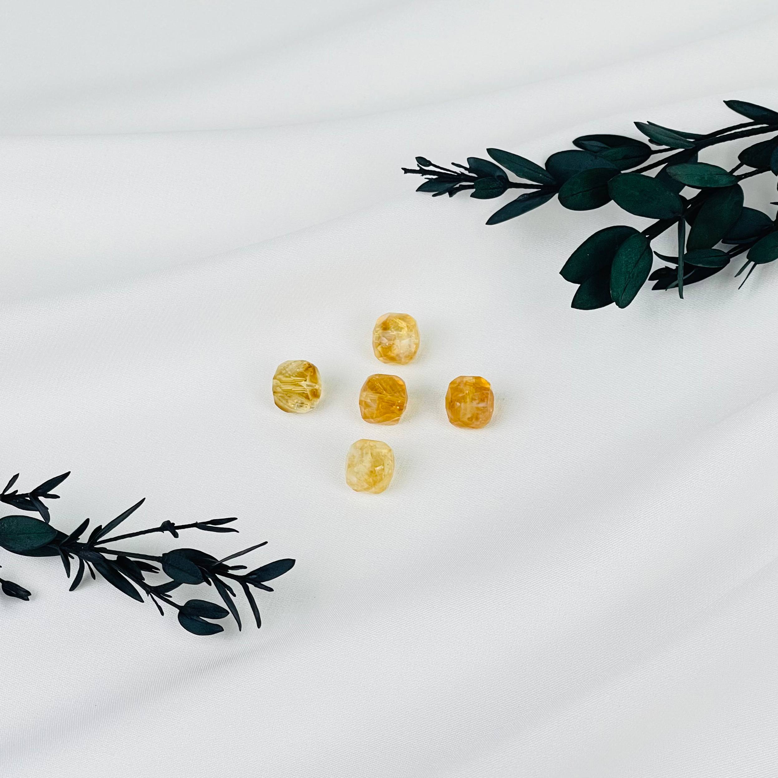 Бусины для украшений из Цитрина (5 шт) - изображение товара №1