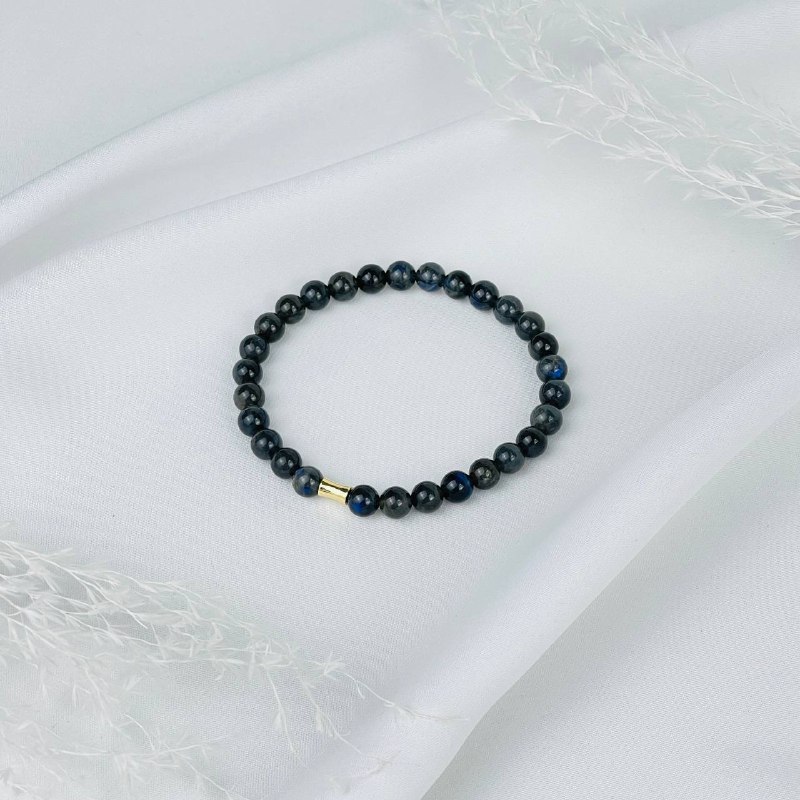 Браслет из Лабрадора со вставкой - изображение товара №0