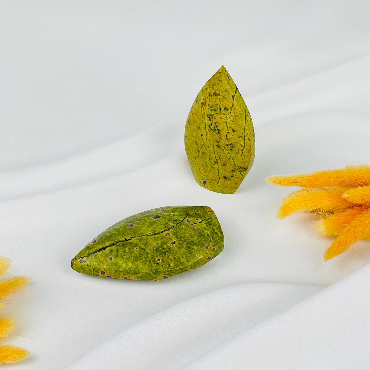 Свеча из Стихтита в змеевике - изображение товара №1