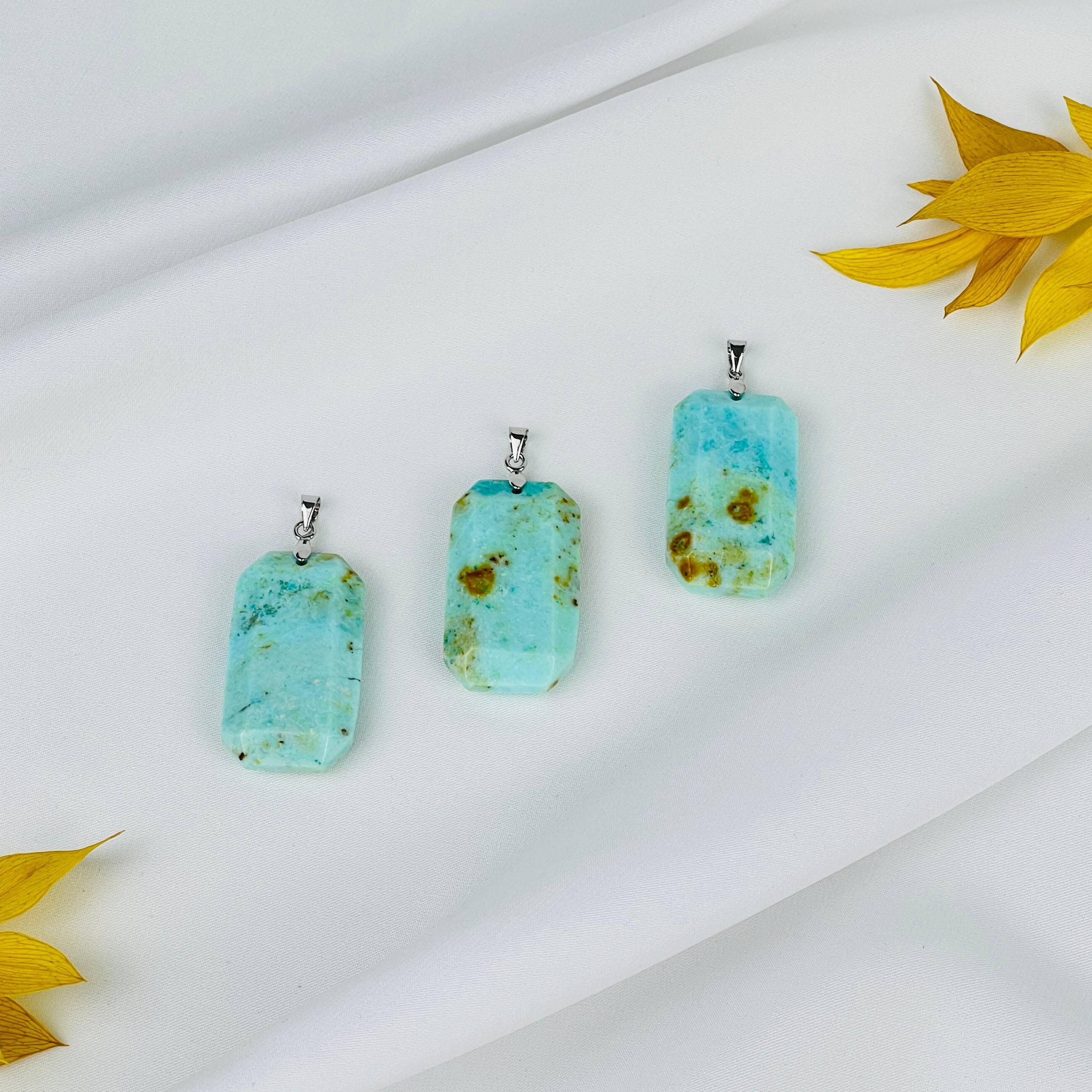 Кулон из Хризоколлы - изображение товара №1