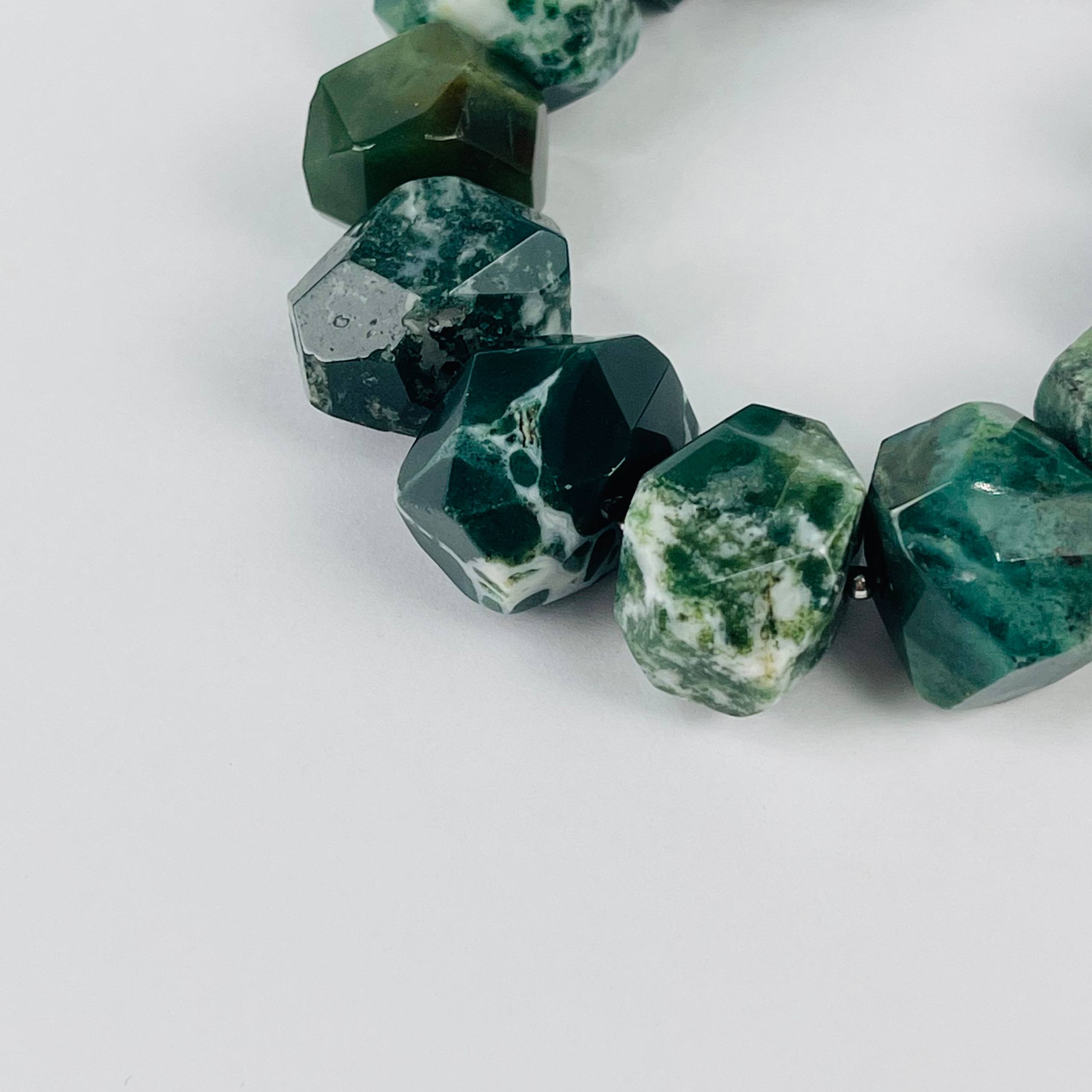 Браслет из Мохового агата - изображение товара №3