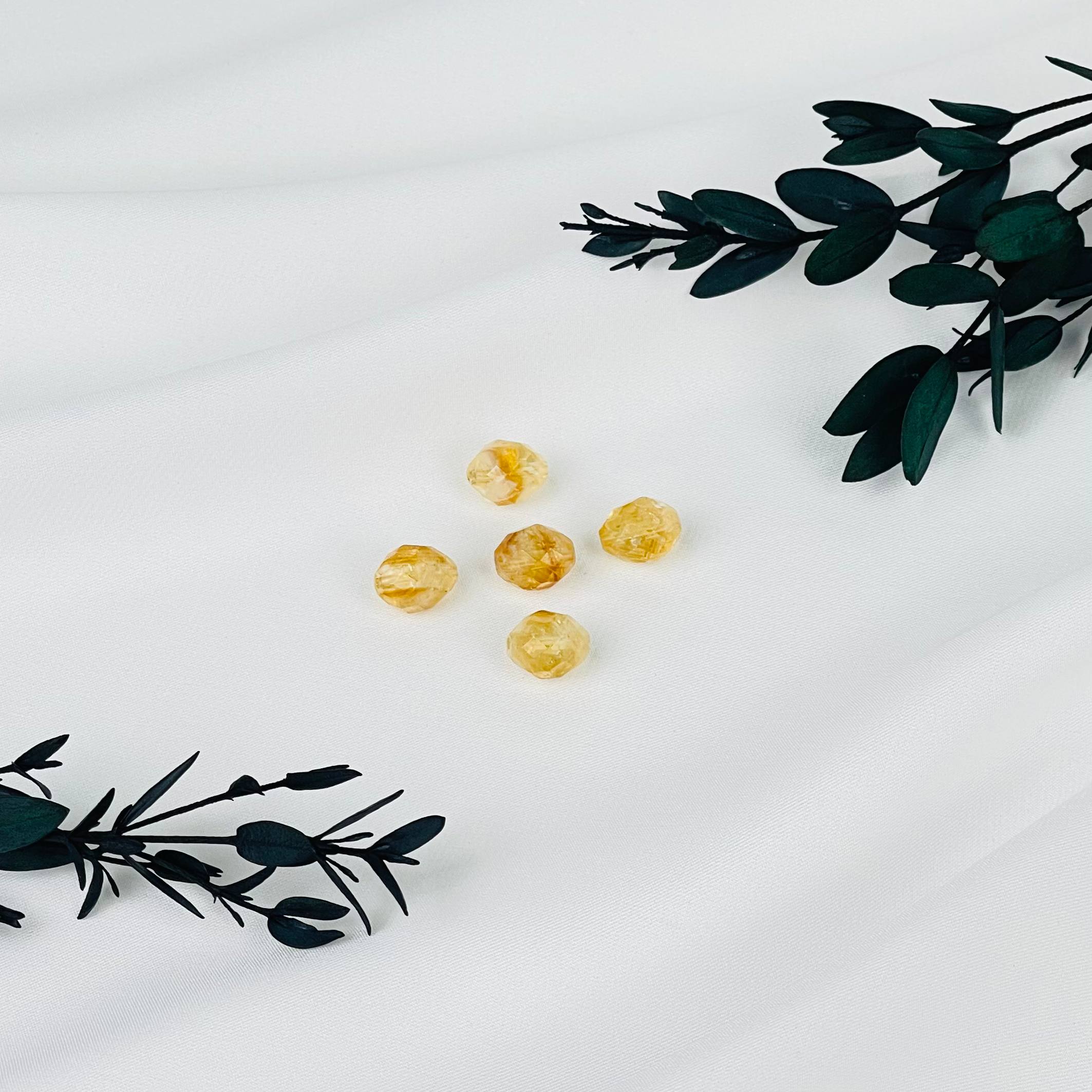 Бусины для украшений из Цитрина (5 шт) - изображение товара №1