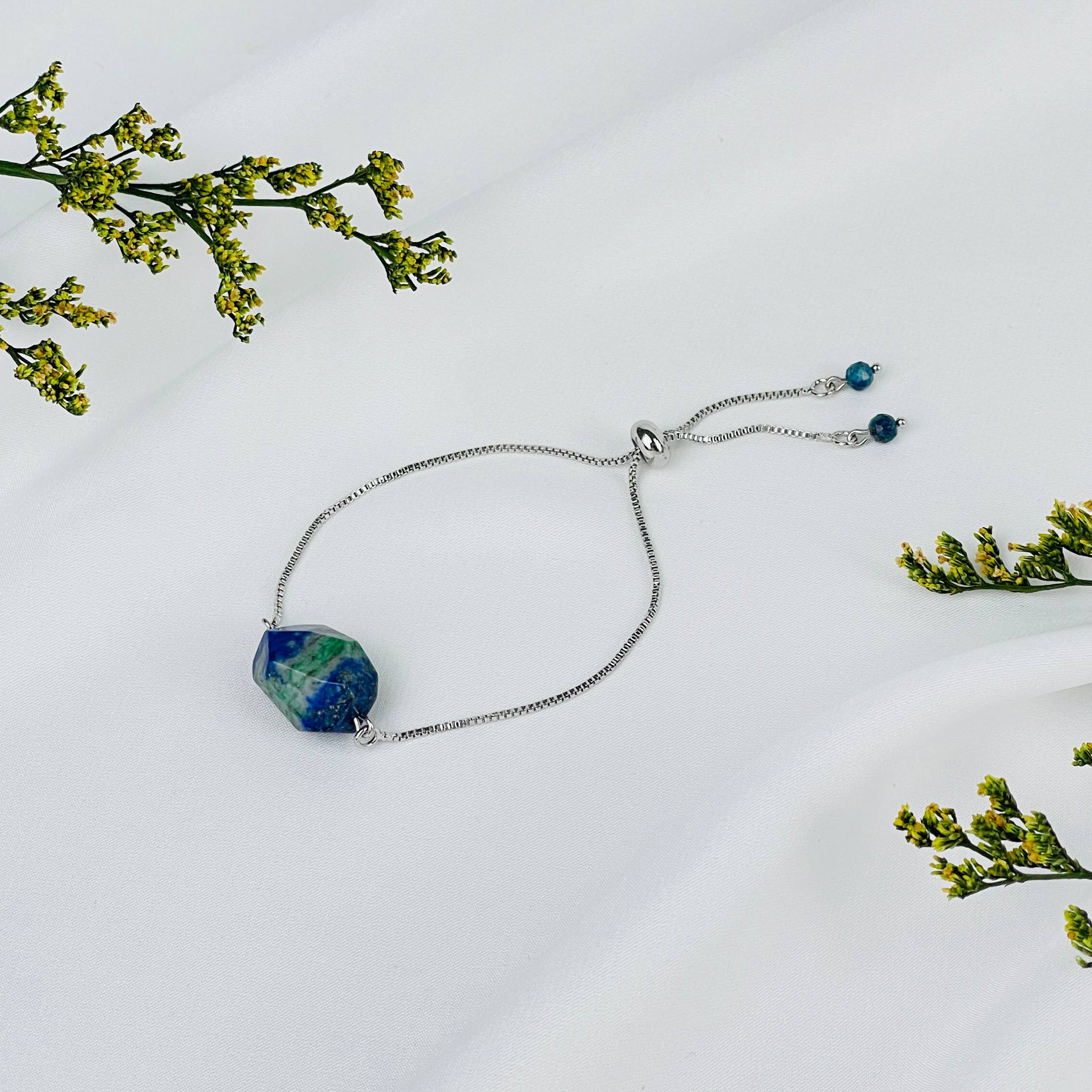 Браслет регулируемый с Азуритом - изображение товара №1