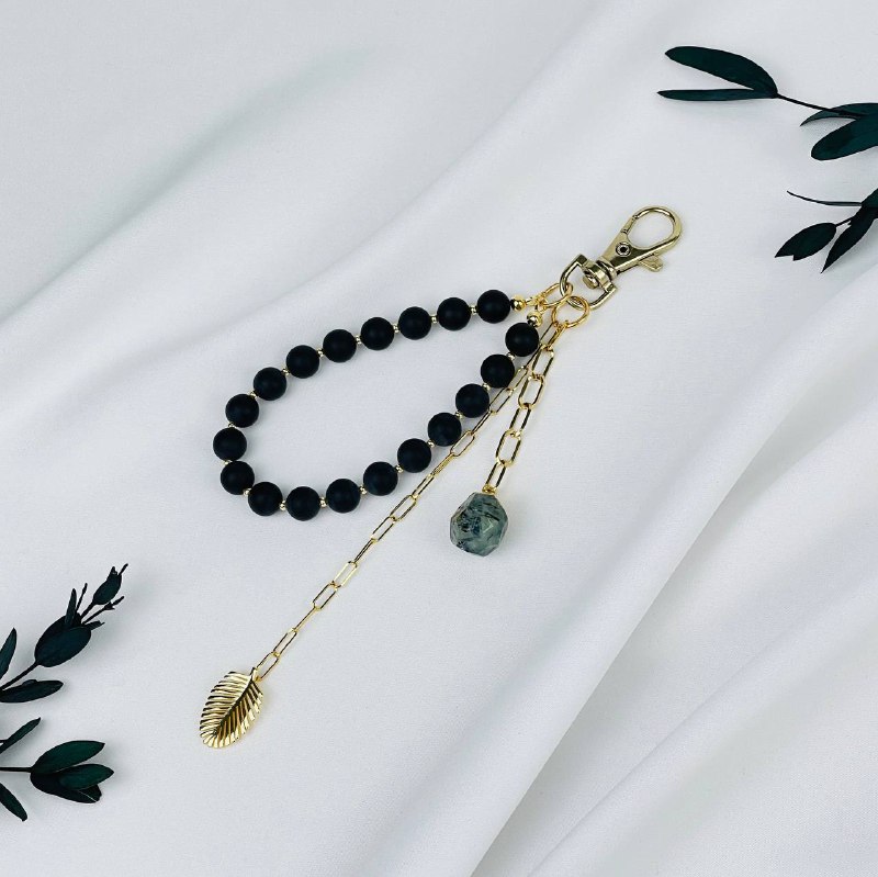 Брелок из Агата и Пренита - изображение товара №0