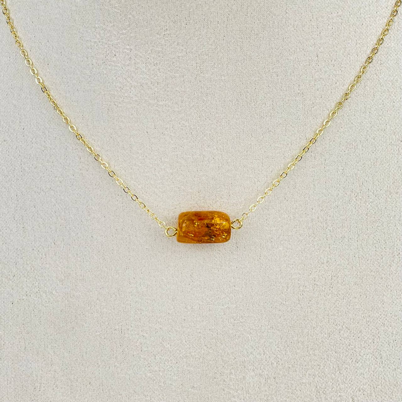 Кулон на цепочке из Янтаря - изображение товара №1